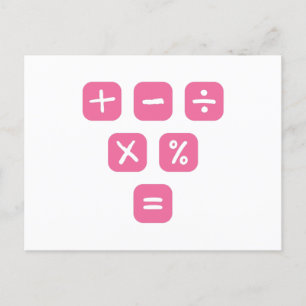 Wiskunde Symbolen wiskundige signalen Wiskunde Briefkaart