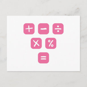 Wiskunde Symbolen wiskundige signalen Wiskunde Briefkaart