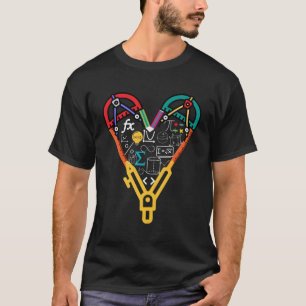 Wiskunde Symboolformule Liefde voor Wiskunde Leraa T-shirt