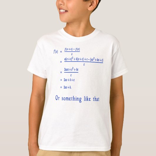 Wiskunde T-shirt (Voorkant)