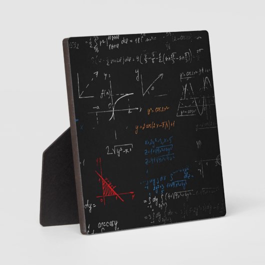 Wiskunde Tafelblad Plaque Fotoplaat (Voorkant)