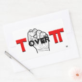 Wiskunde Tau en Pi Rechthoekige Sticker (Envelop)