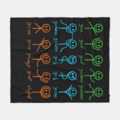 Wiskunde Teacher Dance vergelijking Mathematisch W Fleece Deken (Voorkant (Horizontaal))