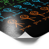 Wiskunde Teacher Dance vergelijking Mathematisch W Foto Afdruk (Hoek)