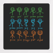 Wiskunde Teacher Dance vergelijking Mathematisch W Labels (Design 2)