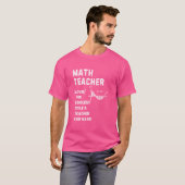 Wiskunde Teacher Definition De coolste titel van e T-shirt (Voorkant volledig)