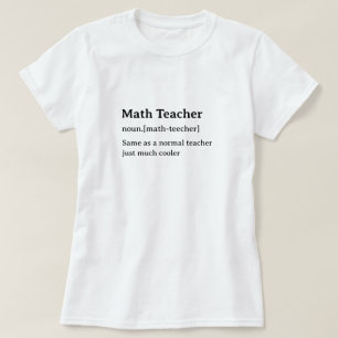 Wiskunde Teacher Humorous Dictionary Definition T-shirt