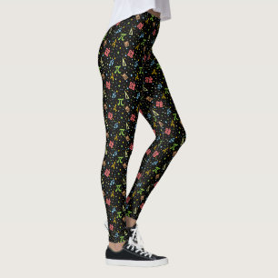 Wiskunde Teacher - Wiskunde Symbolen Patroon Leggings