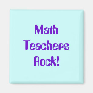 Wiskunde Teachers Rock Magnet