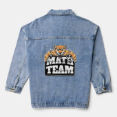 Wiskunde Team Jaguars Panthers Pumas Denim Jacket (Achterkant)