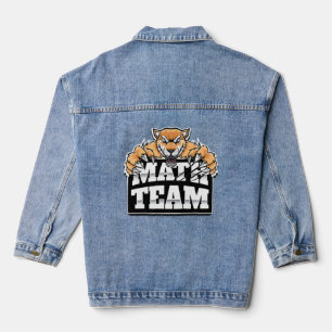 Wiskunde Team Jaguars Panthers Pumas Denim Jacket