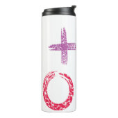 Wiskunde tekening thermosbeker (Gedraaid links)