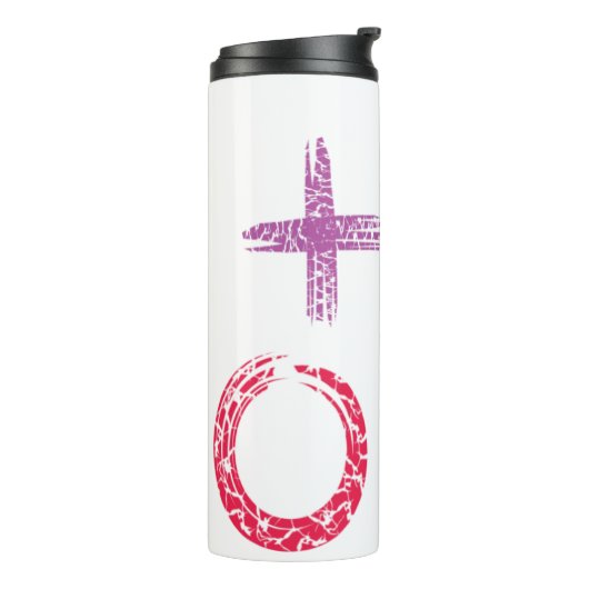 Wiskunde tekening thermosbeker (Gedraaid links)