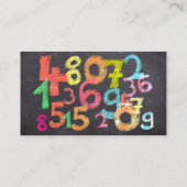 Wiskunde Teller Visitekaartje (Achterkant)