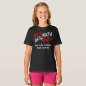 Wiskunde telt golvend t-shirt (Voorkant volledig)