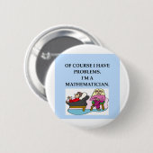 wiskunde therapie ronde button 5,7 cm (Voorkant /achterkant)