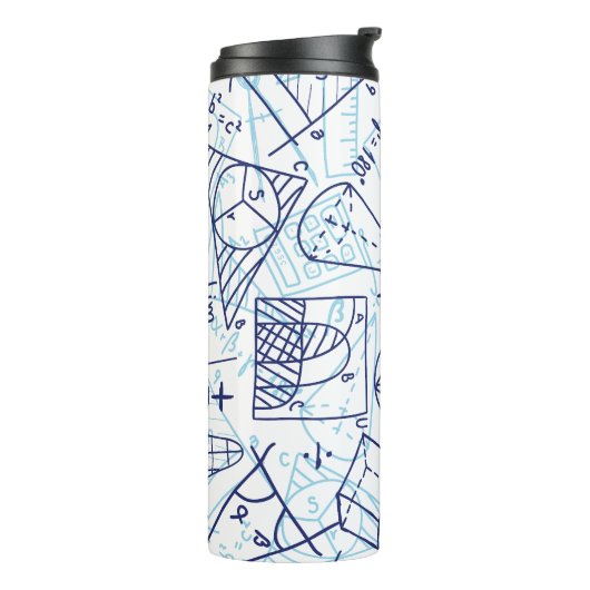 Wiskunde Thermische Tumbler Thermosbeker (Gedraaid links)