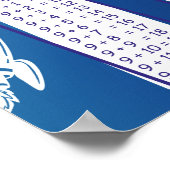 Wiskunde Toevoegingstabellen Educatief Leuke Astro Poster (Hoek)