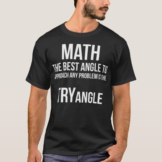 Wiskunde Tryangle Funny Geek land T-shirt (Voorkant)