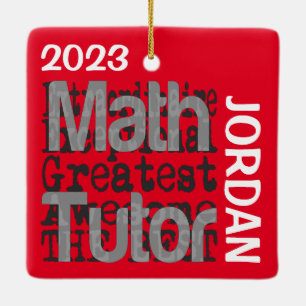 Wiskunde Tutor Extraordinaire CUSTOM Keramisch Ornament