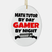 Wiskunde Tutor Gamer Keramisch Ornament (Rechts)