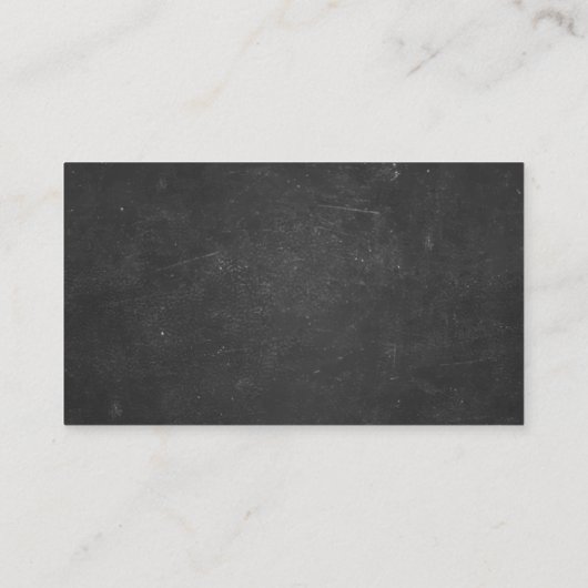 Wiskunde Tutor Handschrift Chalkboard Minimalist Visitekaartje (Achterkant)