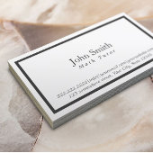 Wiskunde Tutor minimaal zwart ingelijst Visitekaartje