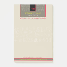 Wiskunde Tutor Notities Post-it® Notes