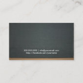 Wiskunde Tutor Professional-alkboard Visitekaartje (Achterkant)