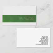 Wiskunde Tutor Visitekaartje Elegante Streep (Voorkant / Achterkant)