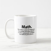 Wiskunde typografie Funny Math Koffiemok (Links)