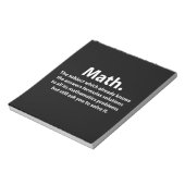 Wiskunde Typografie Grappige Wiskunde Notitieblok (Linkerzijde)