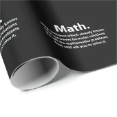 Wiskunde typografie Leuke wiskunde Cadeaupapier (Rol Hoek)