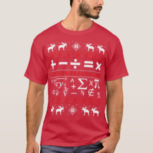 Wiskunde Ugly KerstSweater T-shirt