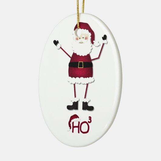 Wiskunde van de kerstman keramisch ornament (Links)