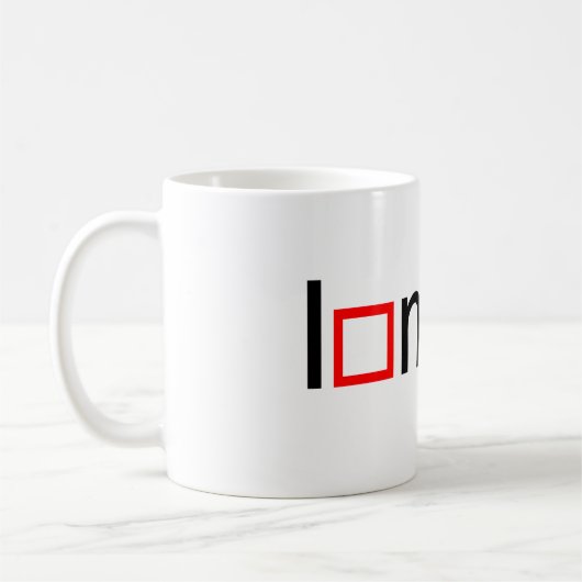 Wiskunde van het hart koffiemok (Links)
