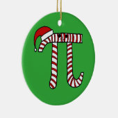 Wiskunde van Kerstmis Cartoon Geek Keramisch Ornament (Rechts)