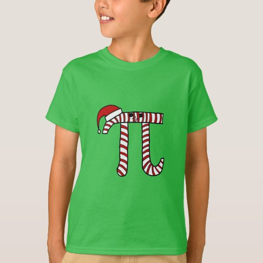 Wiskunde van Kerstmis Cartoon Geek T-shirt (Voorkant)