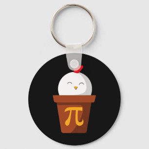 Wiskunde van kippen Pie Pi Dag T Shirt Sleutelhanger