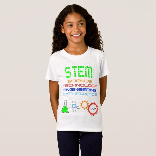 Wiskunde van STEM Science Technology Engineering T-shirt (Voorkant volledig)