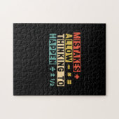 Wiskunde van wiskunde leraar die denkt dat er iets legpuzzel (Horizontaal)