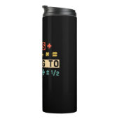 Wiskunde van wiskunde leraar die denkt dat er iets thermosbeker (Geroteerd rechts)
