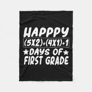Wiskunde Vergelijking Gelukkig 100days van School Fleece Deken