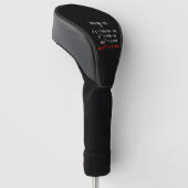 Wiskunde Vergelijking kerstmis Golfheadcover (Schuin)
