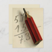 Wiskunde Vergelijking met Rood Potlood,  Business (Voorkant / Achterkant)