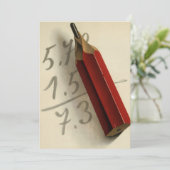 Wiskunde Vergelijking met Rood Potlood,  Business (Staand voorkant)