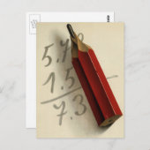 Wiskunde Vergelijking met Rood Potlood, Business Briefkaart (Voorkant / Achterkant)