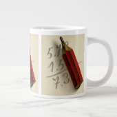 Wiskunde Vergelijking met Rood Potlood,  Business Grote Koffiekop (Rechts)