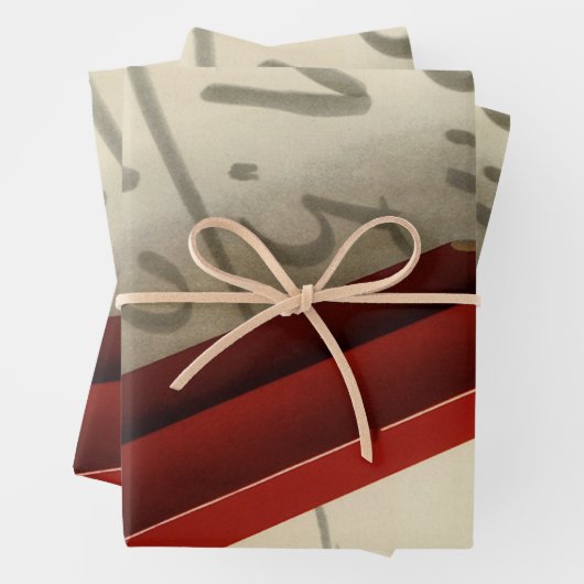 Wiskunde Vergelijking met Rood Potlood,  Business Inpakpapier Vel (In situ)