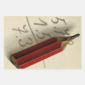 Wiskunde Vergelijking met Rood Potlood,  Business Inpakpapier Vel (Voorkant)